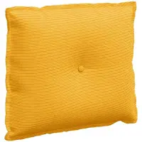 vidaXL Rugkussen Licht Geel 60 x 50 cm Corduroy stof