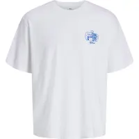 Jack & Jones JUNIOR T-shirt met backprint wit Jongens Katoen Ronde hals - maat 128