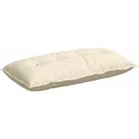 vidaXL Rugkussen Crèmekleurig 100 x 50 cm Corduroy stof
