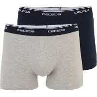 Ceceba Boxershorts navy / grijs gemêleerd / offwhite