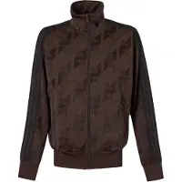 Adidas Sweatvest 'Firebird' chocoladebruin / zwart