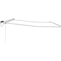 vidaXL Elektrisch Uittrekbaar Markies Frame Wit 4 × 3,5 m Staal