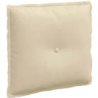 vidaXL Rugkussen Crème 200 x 19 x 50 cm Stof