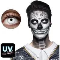 Boland maandlenzen UV flash siliconen wit 2 stuks