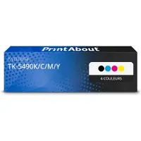 PrintAbout Huismerk Kyocera TK-5490K/C/M/Y Toner 4-kleuren Multipack Hoge capaciteit