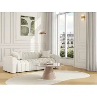 Vente-unique Salontafel van metaal - Glanzend beige - DINEGA