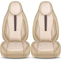 BREMER SITZBEZÜGE Premium Camper stoelhoezen voor Challenger 384 WDS4 in Beige (2 losse stoelen)