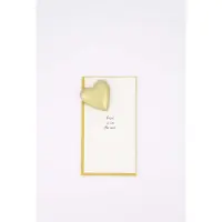 Zusss Set Van Servetgewicht En Servetten Love Is In The Air - Verjaardag - Cadeau Aluminium Wit