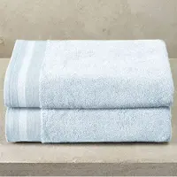 De Witte Lietaer Douchelaken Contessa Powder Blue - Set 2 stuks - 70 x 140 cm - Blauw - Katoen