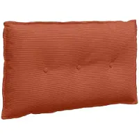 vidaXL Rugkussen Rood Oranje 80 x 50 cm Corduroy stof