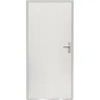 Vente-unique Stalen deur H.207 x B.100 cm wit - 55 cm dikte - Deuraanslag links - AGUEDA
