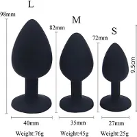 Chimb Buttplug - Siliconen - Voor mannen en vrouwen - Medium - Zwart