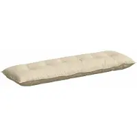 vidaXL Rugkussen Crème 200 x 19 x 50 cm Stof