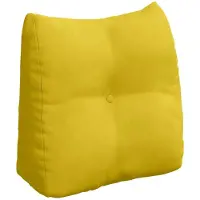 vidaXL Rugkussen Geel 45 x 24 x 50 cm Fluweel
