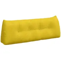vidaXL Rugkussen Geel 140 x 24 x 50 cm Fluweel