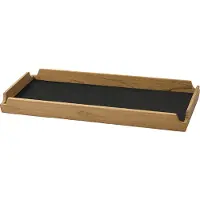 Lind DNA Airy Nupo dienblad Black ink-teak, slim
