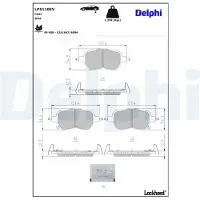 Delphi LP5110EV Remblokken