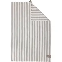ERNST keukendoek breed gestreept 47x70 cm Beige-witte rand