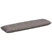 vidaXL Rugkussen Taupe 200 x 19 x 50 cm Stof