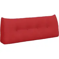 vidaXL Rugkussen Rood 120 x 24 x 50 cm Stof