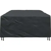 vidaXL Meubelbescherming Effen Zwart 305 x 190 x 85 cm 600D