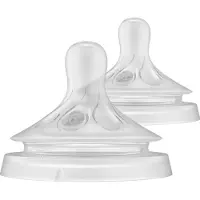 Philips AVENT Flaschensauger - 2er-Pack - Natural Antwort - 6m+ - - One Size - Flaschensauger