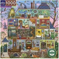 Eeboo Puzzel - 1000 Bakstenen - 58.5x58.5 cm - De Alchemisten - - OneSize - Puzzels