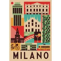 Clementoni - Puzzel - 1000 Stukjes - Style in the City Milano - Puzzel Voor Volwassenen