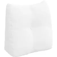 vidaXL Rugkussen Wit 45 x 24 x 50 cm Stof