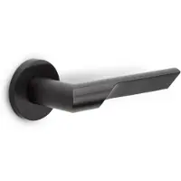 Formani Rivio by Gensler GL101-G deurkruk geveerd op rozet - PVD mat zwart