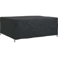 vidaXL Meubelbescherming Effen Zwart 250 x 210 x 70 cm 420D