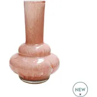Vase the World Vaas Bolombo Elite | Rose | Mond geblazen glas | Uniek design | Dik zwaar glas | Ø20 x H36 cm