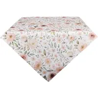 Clayre & Eef Tafelkleed 100x100 cm Beige Katoen