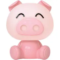 Luxus Tafellamp Nachtlamp Kinderkamer Piggy - Roze - Nachtlampje baby - Voor kinderen - Slaapkamer - 7 kleuren licht - RGB - Bluetooth speaker - Draadloos - Oplaadbaar
