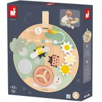 Janod Sweet Cocoon - Activiteitenbord - Dit Houten Bord Bestaat Uit Verschillende Tuindieren Voorzien Van Leuke Functies En In Totaal 7 Activiteiten - Geschikt Vanaf 1 Jaar
