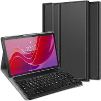 Just in Case tablet Hoes met Toetsenbord geschikt voor Lenovo Tab M11 - QWERTZ Bluetooth Keyboard Case - Zwart
