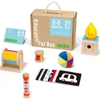 Tooky Toy Montessori Educational Box 21 Pieces Veelkleurig