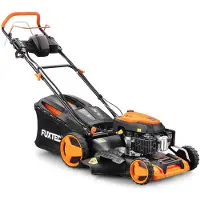 FUXTEC FX-RM5196eSSL, grasmaaier met mulchingfunctie, geschikt voor oppervlakken tot 1001 m², maaibreedte 51 cm, maximale snijhoogte 7,5 cm, minimale snijhoogte 2,5 cm, 3000 RPM