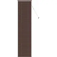 vidaXL Venetiaanse jaloezie Donkerbruin met Patroon 213 x 40 cm 25 mm