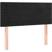 vidaXL Hoofdbord 100x5x78/88 cm fluweel zwart