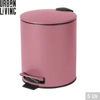 Urban Living "BLUSH" BADKAMERAFVALBAK 5L MET PEDAAL EN SOFT-CLOSE SLUITING D21XH26CM