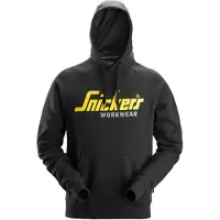 Snickers Workwear 2899 Classic Hoodie met logo Zwart maat S heren