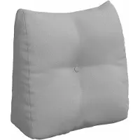 vidaXL Rugkussen Wolkgrijs 45 x 24 x 50 cm Stof