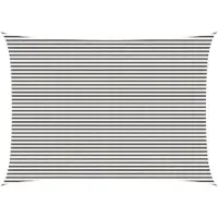 Syfax Zonneschaduwzeil Lichtgrijs en wit. 5 x 8 m HDPE