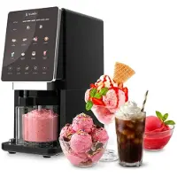 BluMill IJsmachine - 8-in-1 IJsmaker - IJsmaker Voor Roomijs, Gelato, Sorbet en Slushie - Kleurendisplay - Automatische Clean Functie - Vaatwasserbestendige Bekers
