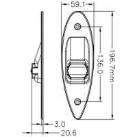 Talamex Flush Mount Led Light Zilver