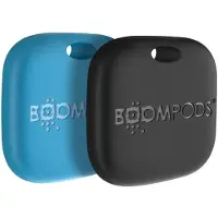 Boompods Boomtag oplaadbaar duopack blauw & zwart, Tracker, Blauw, Zwart