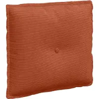 vidaXL Rugkussen Rood Oranje 50 x 45 cm Corduroy stof