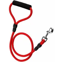 Nobleza Hondenriem met soft grip handvat - Lengte 120 cm - Rood