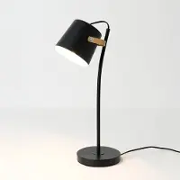 Holländer Tafellamp ESPERTO, zwart, Woon-/ Eetkamer, metaal, Tafellamp
